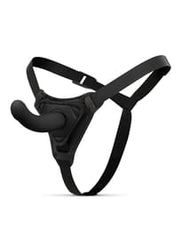 Frekke sexleketøy - EasyToys Smooth strap-on sett sort - bilde