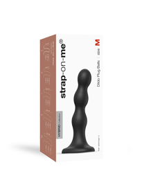 Sexleketøy - Strap-on-me dildo kurvet sort M - bilde