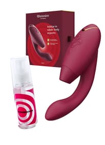 Strukturpakker - Womanizer Duo 2 burgunder orgasmepakke - bilde