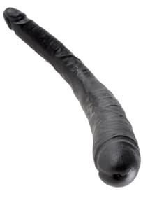 Sexleketøy - King Cock dobbeldildo sort - bilde
