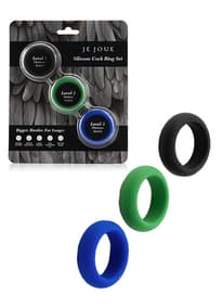 Sexleketøy - Ereksjonsring sett stretch 3 pk - bilde