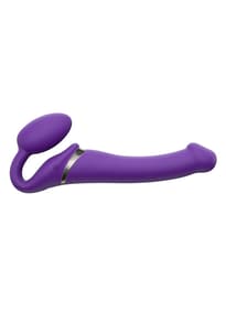 Frekke sexleketøy - Strap-on-me vibrerende strap-on M lilla - bilde