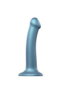 Sexleketøy - Strap-on-me bøyelig dildo blå M - bilde