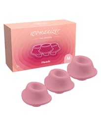 Pirrende tilbehør - Womanizer reservehetter 3 x rosa M - bilde