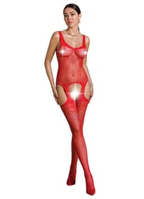 Sexy undertøy - Catsuit Passion Eco 08 rød - bilde