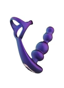 Sexleketøy - Hueman Vibrating and Rotating Buttplug with Cockring - bilde