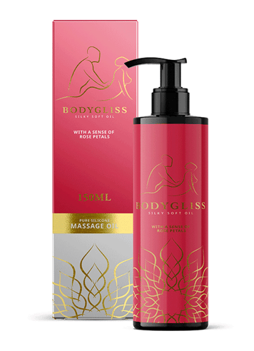 Glidemiddel - Massasjeglid BodyGliss 2-i-1 rose petals - bilde 1