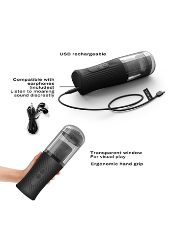 Sexleketøy for menn - Runkemaskin Dorcel thrust blow sort - bilde 5