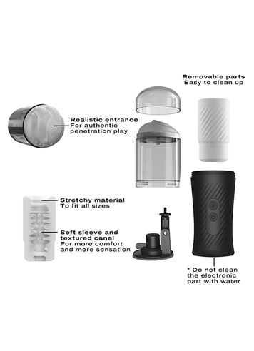 Sexleketøy for menn - Runkemaskin Dorcel thrust blow sort - bilde 6