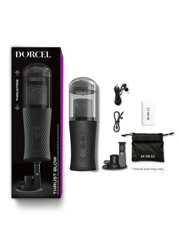 Sexleketøy for menn - Runkemaskin Dorcel thrust blow sort - bilde 8