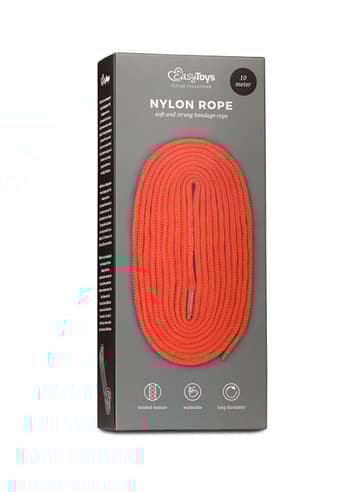 Frekke sexleketøy - EasyToys rødt bondagetau 10 meter - bilde 4