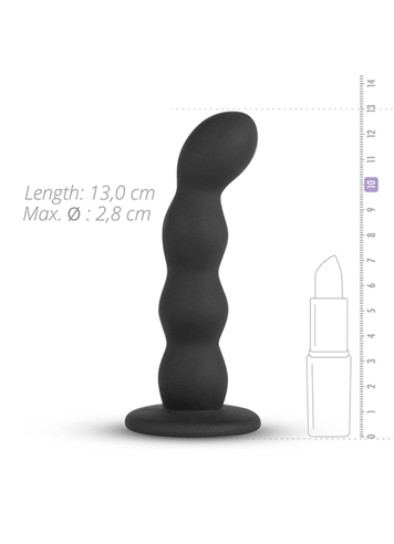Frekke sexleketøy - Teazers sort silikon strap-on - bilde 7