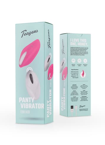 Sexleketøy for henne - Teazers rosa trusevibrator - bilde 13