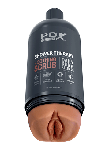 Sexleketøy for menn - Vagina PDX Shower therapy Scrub tan - bilde 2