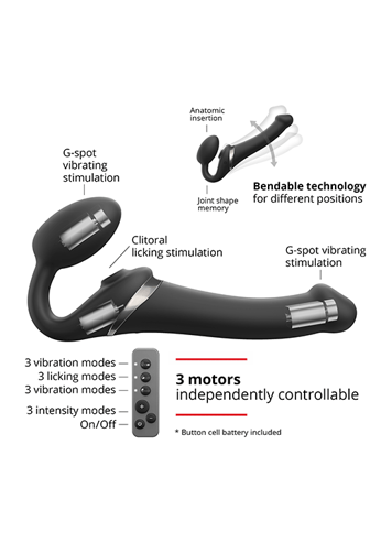 dildoer - Strap-on-me Multi vibrerende strap-on S - bilde 8