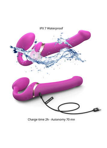 dildoer - Strap-on-me Multi vibrerende strap-on M - bilde 3