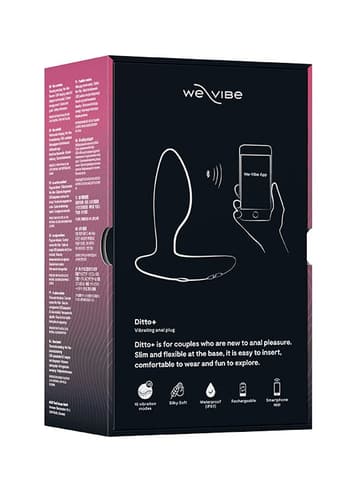 Analsex - We-Vibe Ditto+ sort vibrerende analplugg - bilde 18