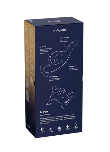 Vibrator - We-Vibe Nova 2 blå rabbitvibrator - bilde 12