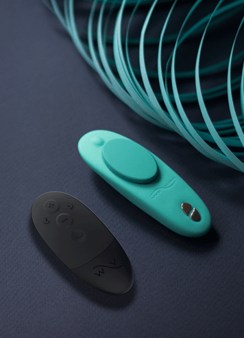 Sexleketøy for henne - We-Vibe Moxie+ turkis trusevibrator - bilde 4
