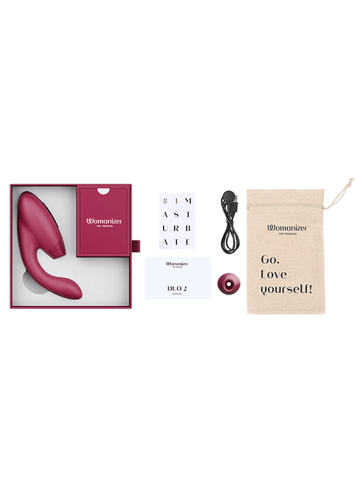 Strukturpakker - Womanizer Duo 2 burgunder orgasmepakke - bilde 8