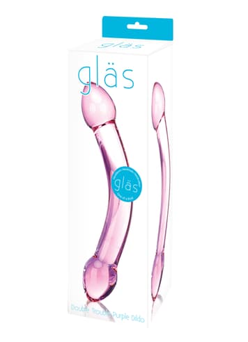 dildoer - Dildo Double Trouble glass - bilde 2