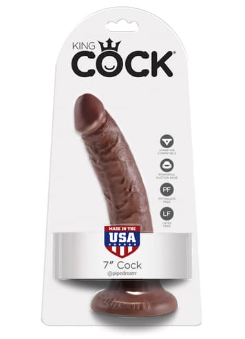 dildoer - King Cock dildo brun - bilde 1