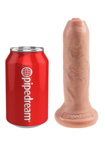 dildoer - Dildo med forhud King Cock Flesh - bilde 4