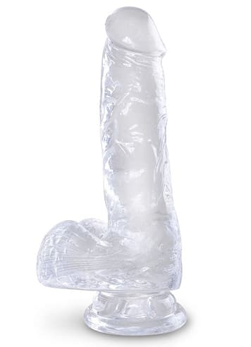 dildoer - Dildo Clear King Cock 15 cm - bilde 1