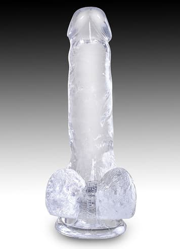 dildoer - Dildo Clear King Cock 15 cm - bilde 5