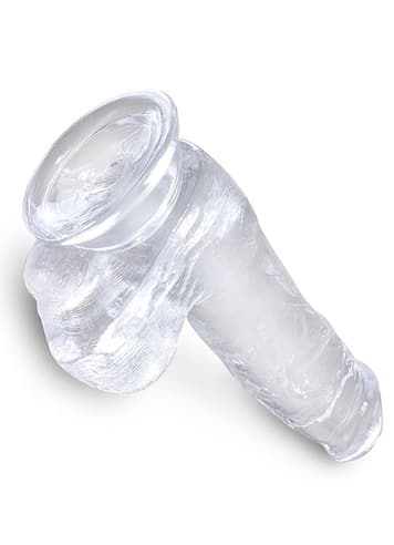 dildoer - Dildo Clear King Cock 15 cm - bilde 4