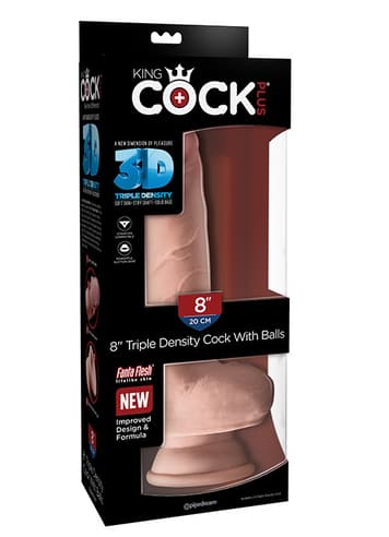 dildoer - Dildo med baller King Cock Plus 24,6 cm - bilde 7
