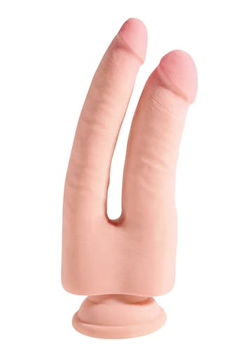 Dildoer - Dildo 2-i-1 King Cock Plus 23,5 cm - bilde 1