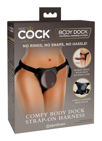 Frekke sexleketøy - King Cock Elite dock strap-on belte - bilde 8