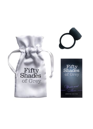 Sexleketøy for menn - FIfty Shades Yours and Mine penisring - bilde 2
