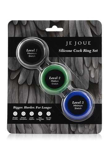 Sexleketøy for menn - Je Joue - Silicone C-Ring 3-Pack - bilde 6