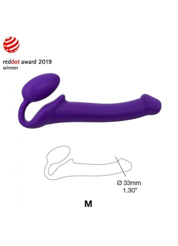 dildoer - Strap-on-me stroppløs strap-on M lilla - bilde 4