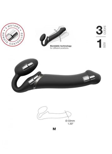 dildoer - Strap-on-me vibrerende strap-on M sort - bilde 14