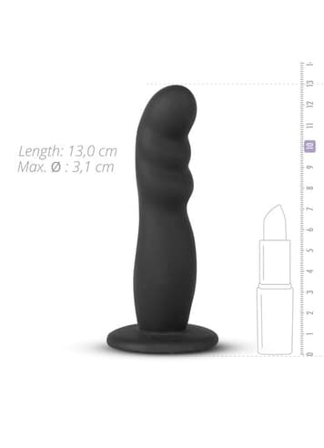 Frekke sexleketøy - EasyToys Strap-on sett sort - bilde 4