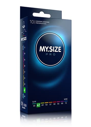 Kondomer - Kondomer MySize PRO 47 mm 10 pk - bilde 1
