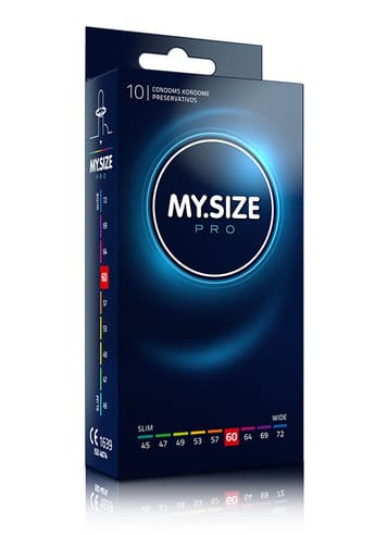 Kondomer - Kondomer MySize PRO 60 mm 10 pk - bilde 1