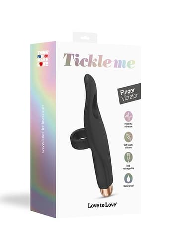 Vibrator - Fingervibrator Tickle Me sort - bilde 8