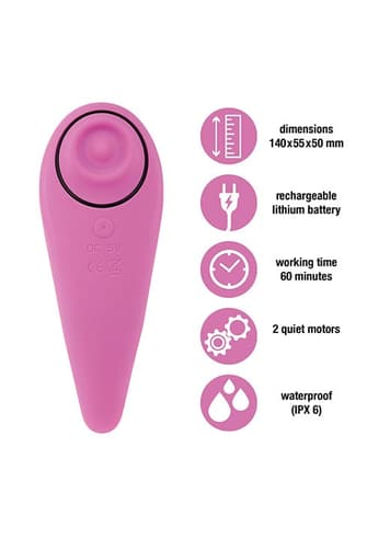 Sexleketøy for henne - FemmeGasm klitorisstimulator rosa - bilde 4