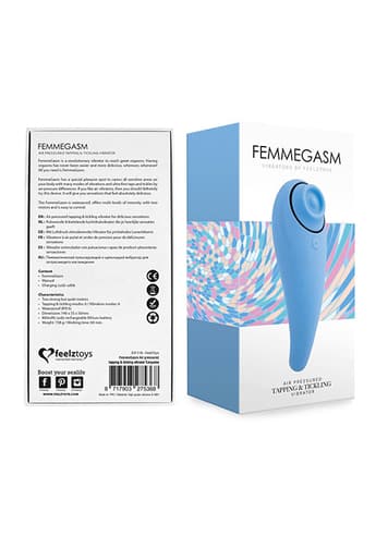 Sexleketøy for henne - FemmeGasm klitorisstimulator lyseblå - bilde 9