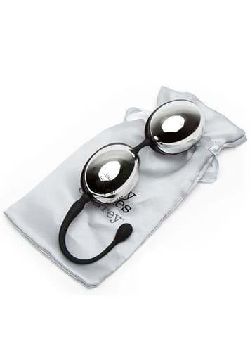 Sexleketøy for henne - Fifty Shades vaginakuler silver  67 gram - bilde 2