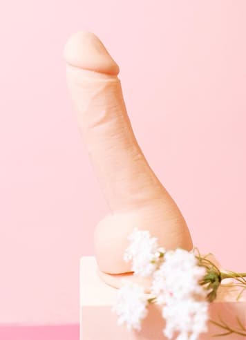 Dildoer - Dildo med baller Realistic 15 cm - bilde 2