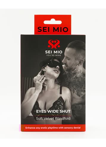 Frekke sexleketøy - SEI-MIO - Eyes Wide Shut Soft Velvet Blindfold - bilde 4