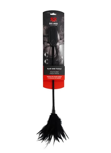 Frekke sexleketøy - SEI-MIO - Slap and Tickle Dual Ended Crop and Tickler - bilde 2