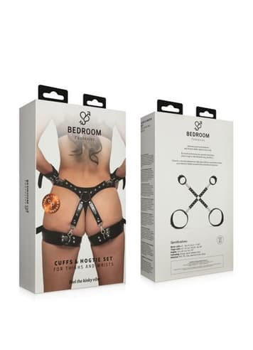 Bondage - Bedroom Fantasies Bondage Cross Wrist and Leg Cuffs - bilde 4