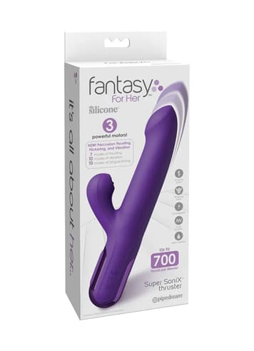 Sexleketøy for henne - Fantasy for Her Super Sonix Thruster Rabbitvibrator - bilde 6