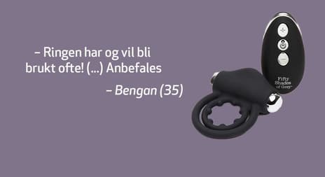 anmeldelse av fifty shades virerende penisring